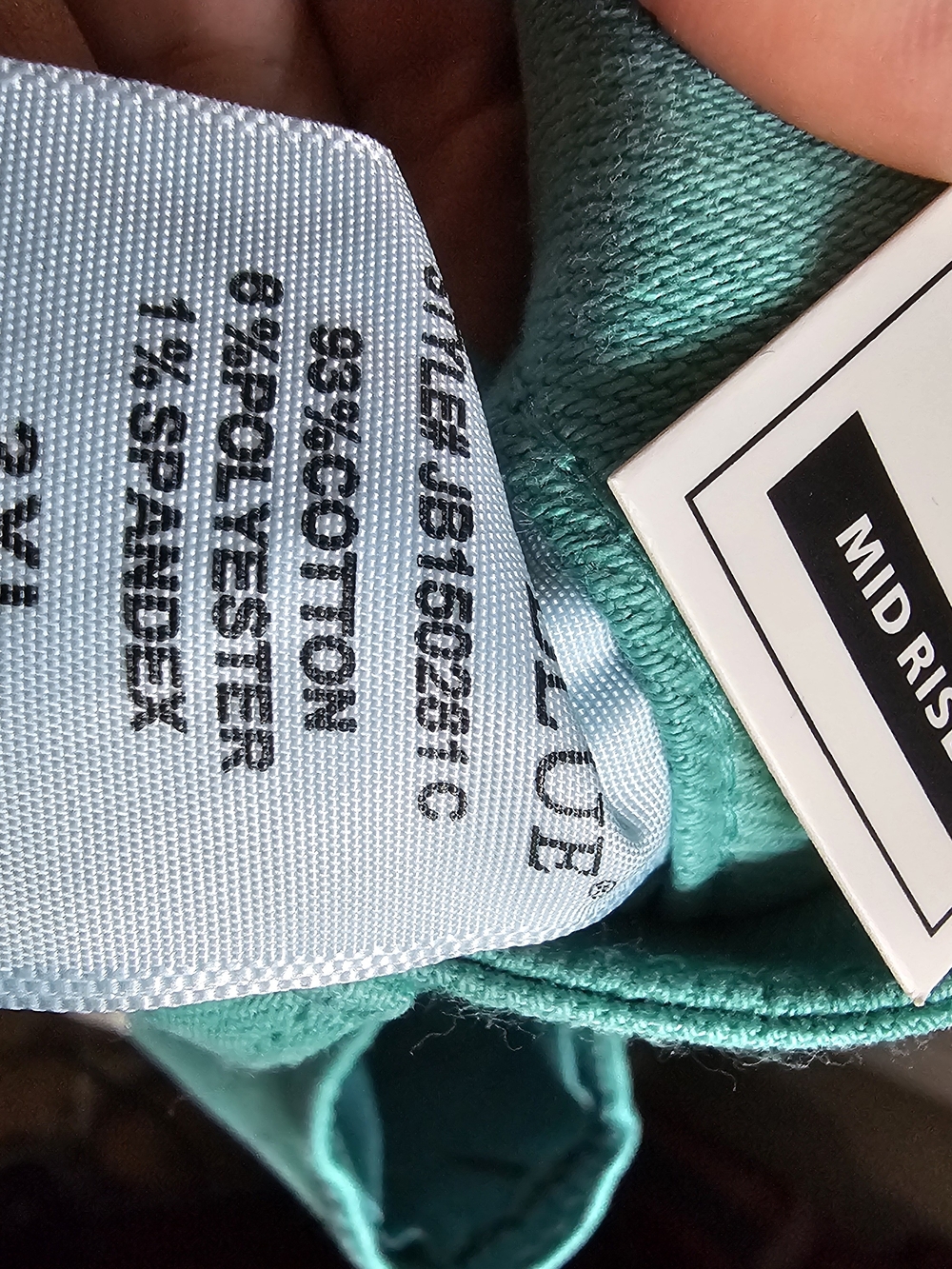 Judy Blue Teal Mid-Rise Garment Dyed Cotton Shorts - Picture 6 of 6